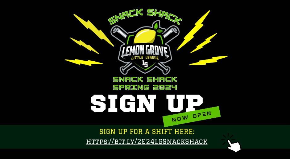 Snack Shack Volunteer Sign up