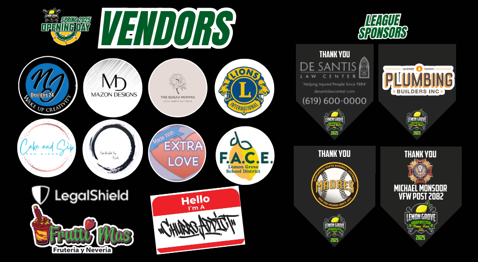 Opening Day Vendors 